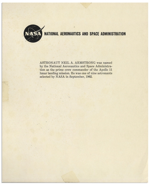 Neil Armstrong Signed 8'' x 10'' Photo in His White Spacesuit, Without Inscription -- Armstrong Also Writes His Mission ''Apollo 11'' Below His Name -- With Steve Zarelli COA